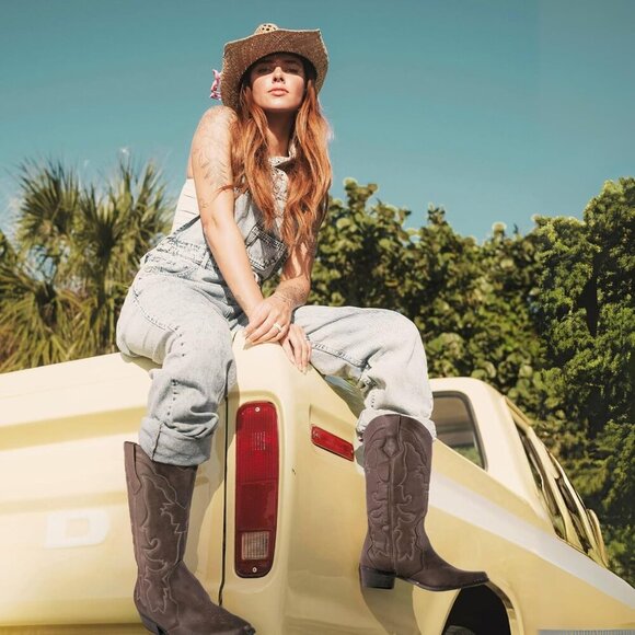 🆕Ladies Cowgirl Cowboy Boots for Women Wide Calf Fashion Western Brown leather - Picture 6 of 8